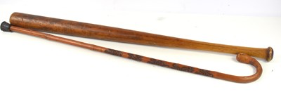 Lot 240 - An unusual Japanese bamboo walking stick,...