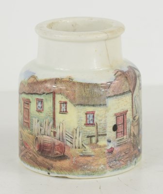 Lot 352 - A 19th century Prattware jar depicting a...