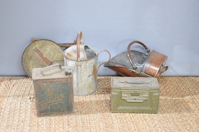 Lot 139 - A vintage Pratts fuel can together with a...