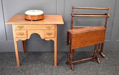 Lot 515 - A mahogany Sutherland table together with a...