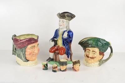 Lot 397 - A group of Toby Jugs to include a late 19th /...