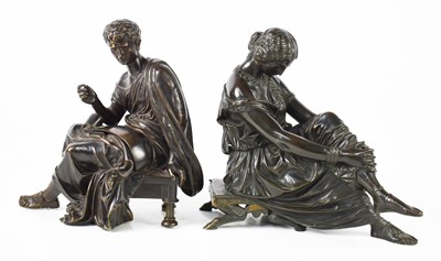 Lot 110 - James Pradier (1790-1852): Sapho a La Lyre,...