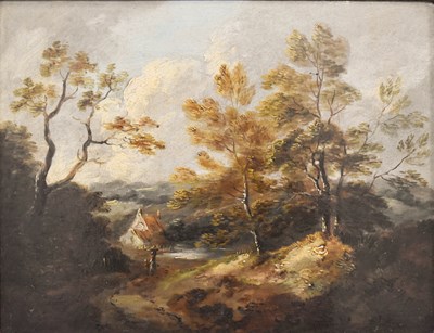 Lot 497 - Circle of Gainsborough, 19th century, cottage...