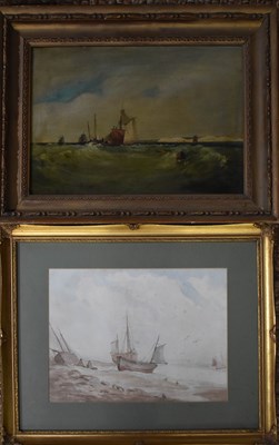 Lot 484 - A 19th century oil on canvas, depicting...