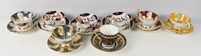 Lot 401 - A Coalport cup and saucer, together with a set...