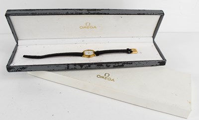 Lot 130 - A 9ct gold cased lady's Omega cocktail watch,...