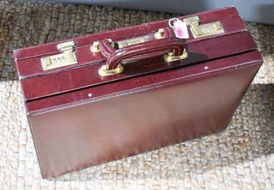 Lot 261 - An Italian leather briefcase, of dual sided...