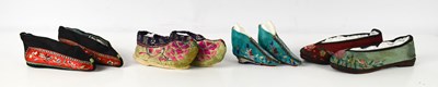 Lot 192 - A selection of 19th century Chinese footwear,...