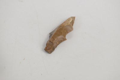 Lot 406 - An Egyptian Neolithic flint in the stylised...