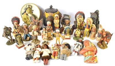 Lot 246 - A large group of Native American related resin...