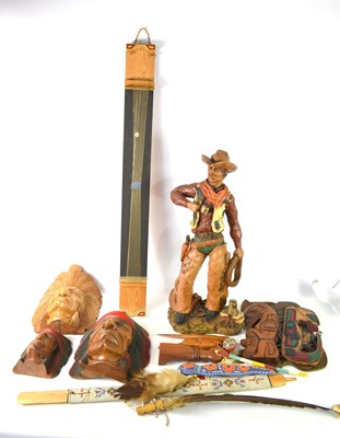 Lot 280 - A large vintage cowboy sculpture made by...