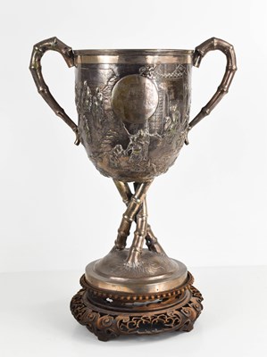 Lot 109 - An early 20th century Chinese silver trophy by...