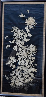 Lot 221 - A large Chinese embroidered panel, depicting...