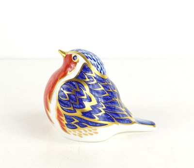 Lot 164 - A Royal Crown Derby robin, numbered MMIV to...