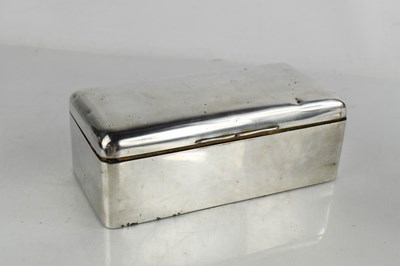 Lot 236 - A Victorian silver cigarette box, with domed...