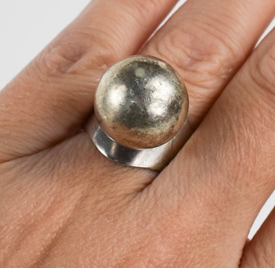 Lot 30 - A Carl Ove Frydensberg silver dress ring, the...