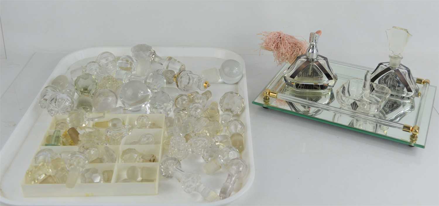 Lot 373 - A group of glass stopper of various sizes...