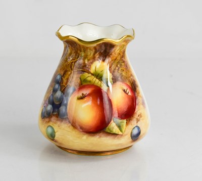 Lot 58 - A Royal Worcester vase decorated to the front...