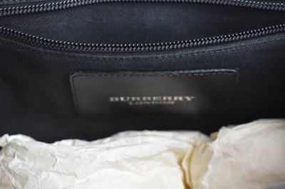 Lot 59 - A Burberry dark brown leather tote handbag,...