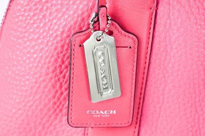 Lot 60 - A Coach pink leather handbag, A1482-30144,...