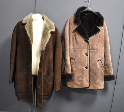 Lot 65 - Two vintage sheepskin jackets, size 44
