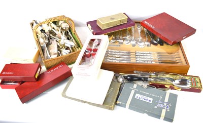 Lot 308 - A collection of silver plated cutlery to...