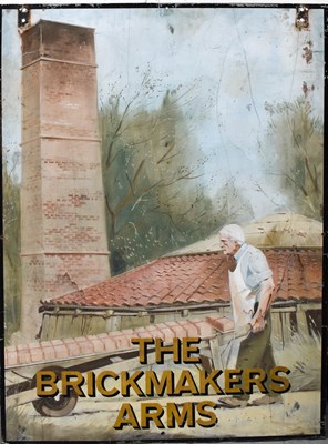 Lot 478 - A full size pub sign of 'The Brickmakers Arms',...