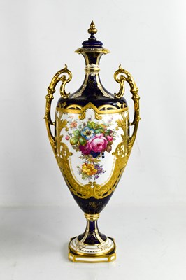 Lot 151 - A fine Royal Crown Derby vase and cover by...