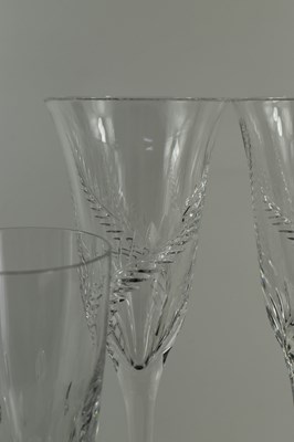 Lot 95 - A pair of fine Stuart Crystal champagne flutes,...