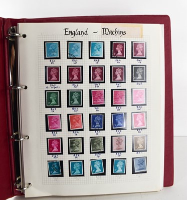 Lot 379 - An album of stamps to include England Machins,...