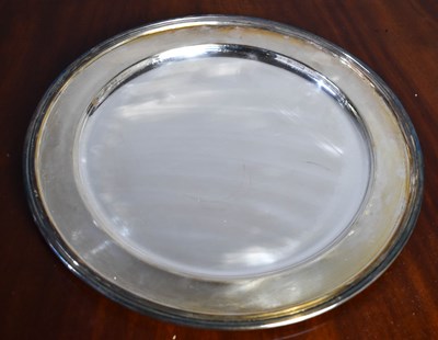 Lot 400 - An Italian silver platter, 800 grade, with...