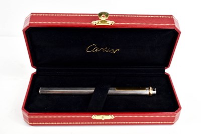 Lot 303 - A Cartier ball point pen, with rose, yellow...