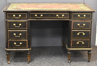 Lot 485 - A Regency period ebonised ladies desk, manner...