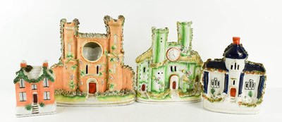 Lot 129 - Four pieces of 19th century Staffordshire...