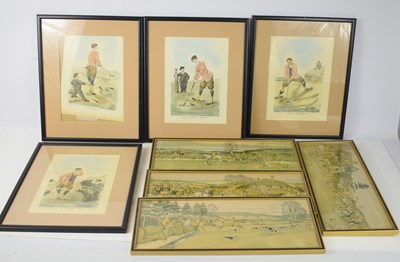 Lot 104 - A group of four hunting related coloured...