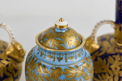 Lot 141 - A pair of Royal Crown Derby vases, decorated...