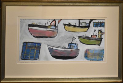 Lot 3 - A 20th century naive gouache on paper/board,...