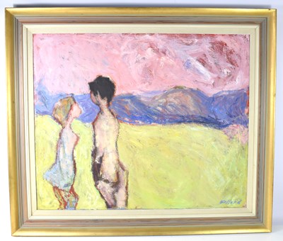 Lot 39 - John Ballard (20th century) abstract, oil on...