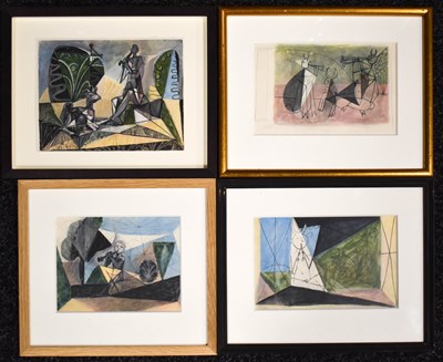 Lot 113 - A set of four prints depicting works by Pablo...