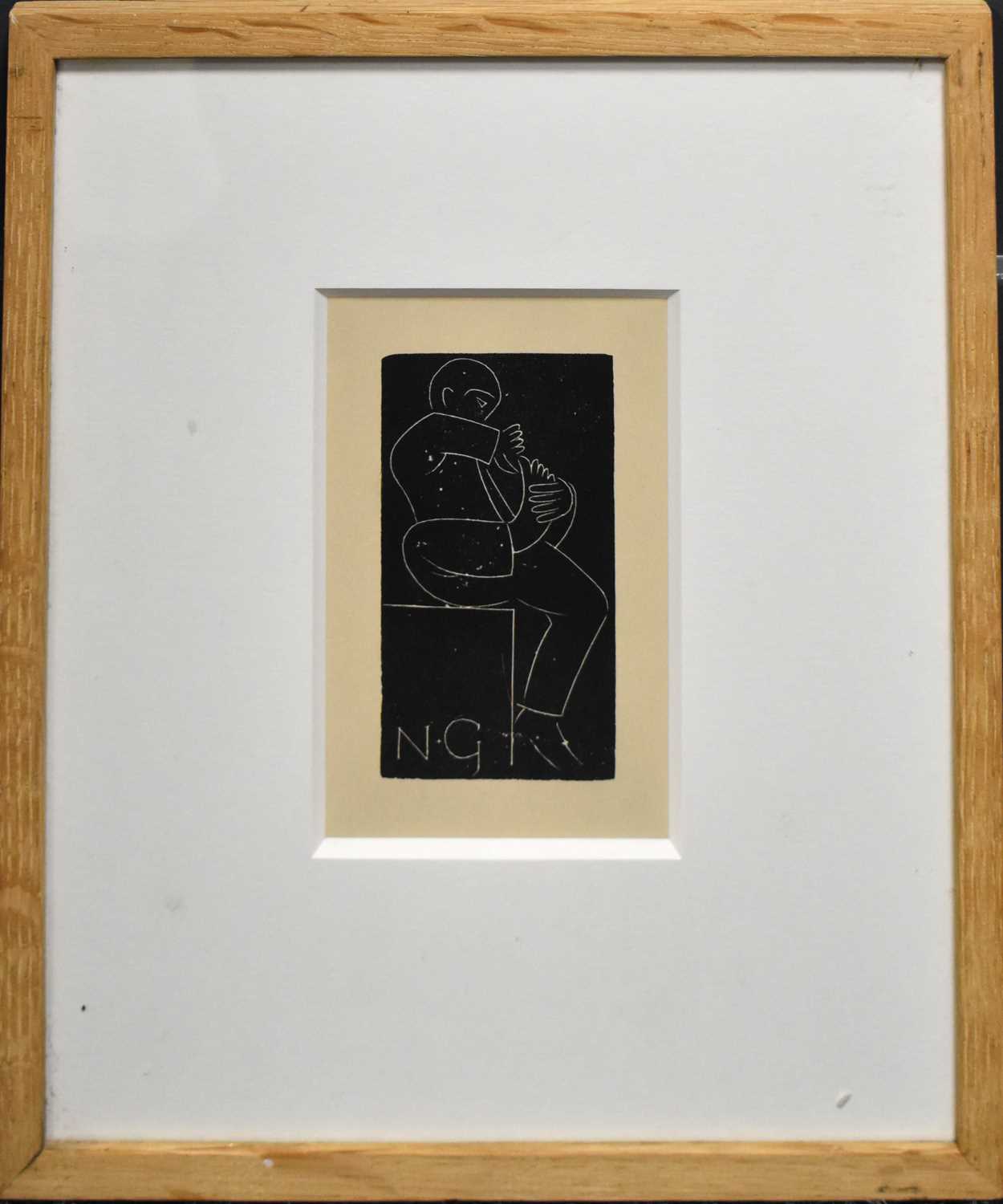 Lot 18 - Eric Gill (20th century): etching, initialled...
