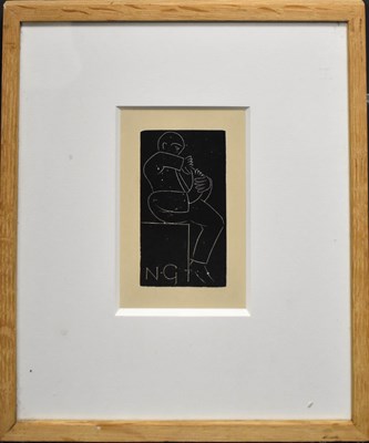 Lot 18 - Eric Gill (20th century): etching, initialled...