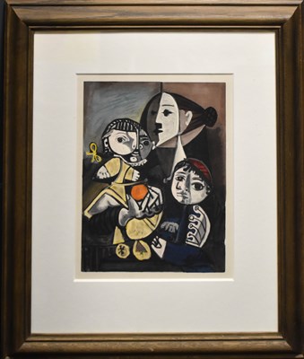 Lot 78 - Pablo Picasso (1881-1973): Woman and two...
