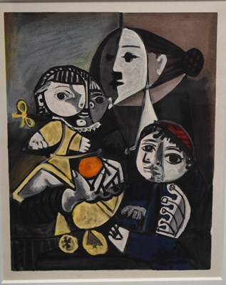 Lot 78 - Pablo Picasso (1881-1973): Woman and two...