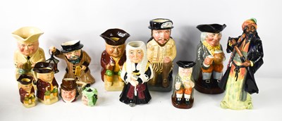 Lot 195 - A quantity of character and Toby Jugs,...