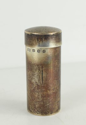 Lot 306 - A Victorian silver coin holder of cylindrical...