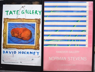 Lot 24 - Two posters: Tate Gallery David Hockney poster...