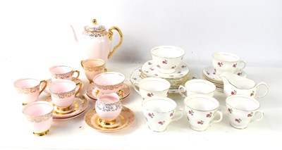 Lot 184 - An Ashley bone china tea set with 22kt gold...