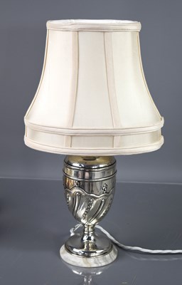 Lot 242 - A Victorisn silver lamp by William Gibson and...