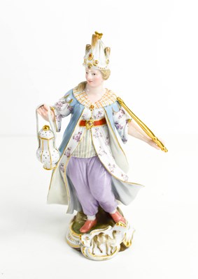 Lot 167 - A 19th century Meissen figure, allegory of the...