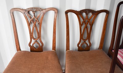 Lot 436 - A group of 19th century and later chairs, to...